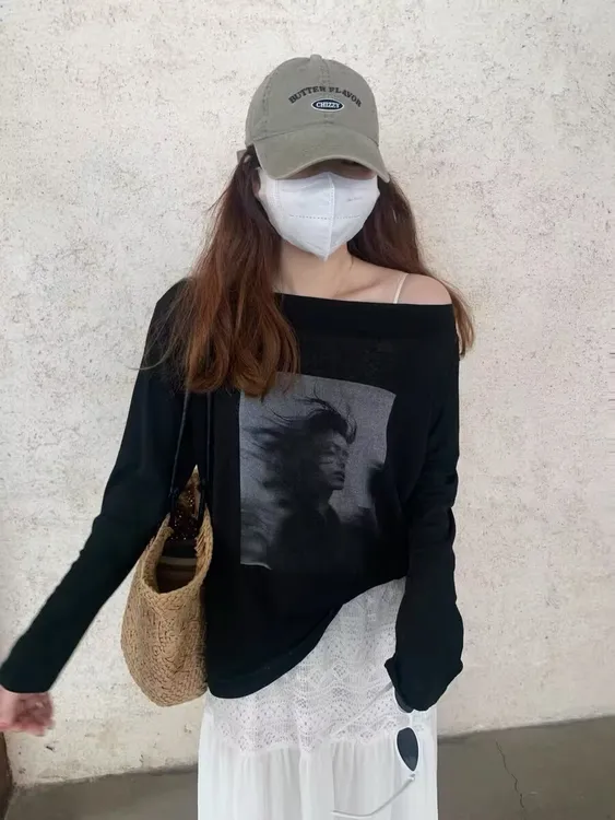 棉➕莱赛尔欧货无感印花夏季时尚穿搭防嗮衫