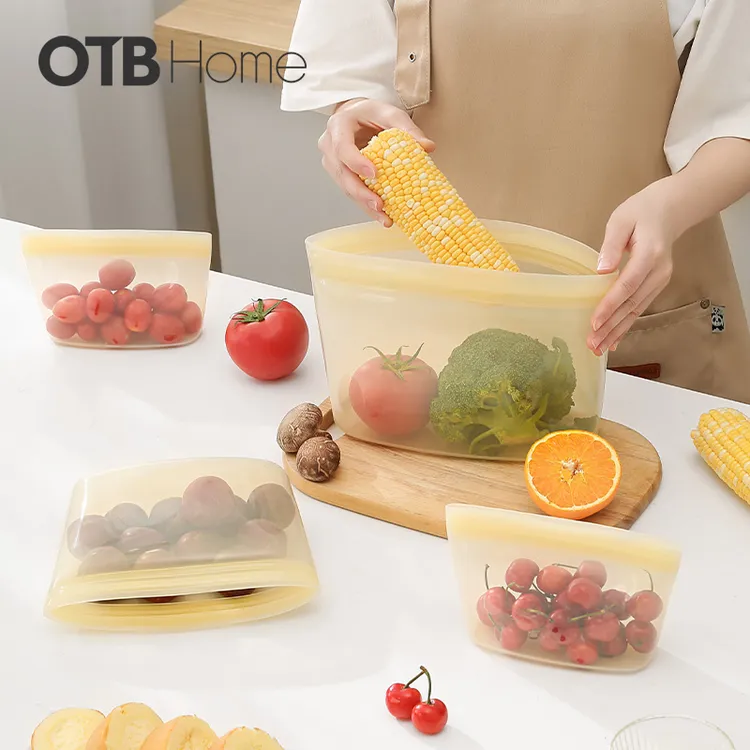OTB铂金硅胶一体式密封保鲜袋