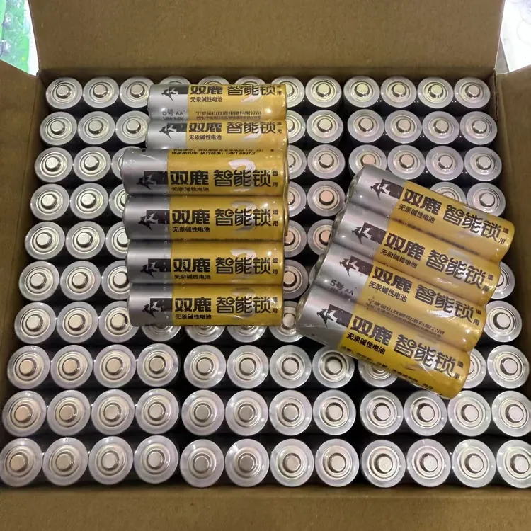 双鹿电子锁智能锁专用电池5号碱性电池耐用密码锁指纹锁双鹿品牌