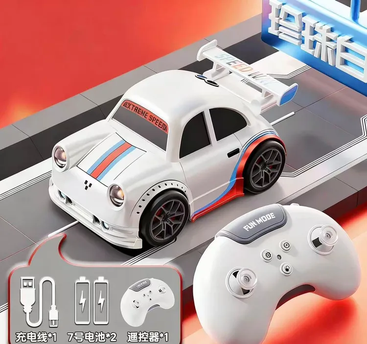 新款桌面迷你智能感应跟随车遥控漂移车解压电动玩具车节日礼物男