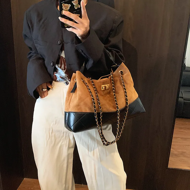 PARACVTOU/帕卡图轻奢风方形法式单肩斜挎包托特包夏季欧若智性风