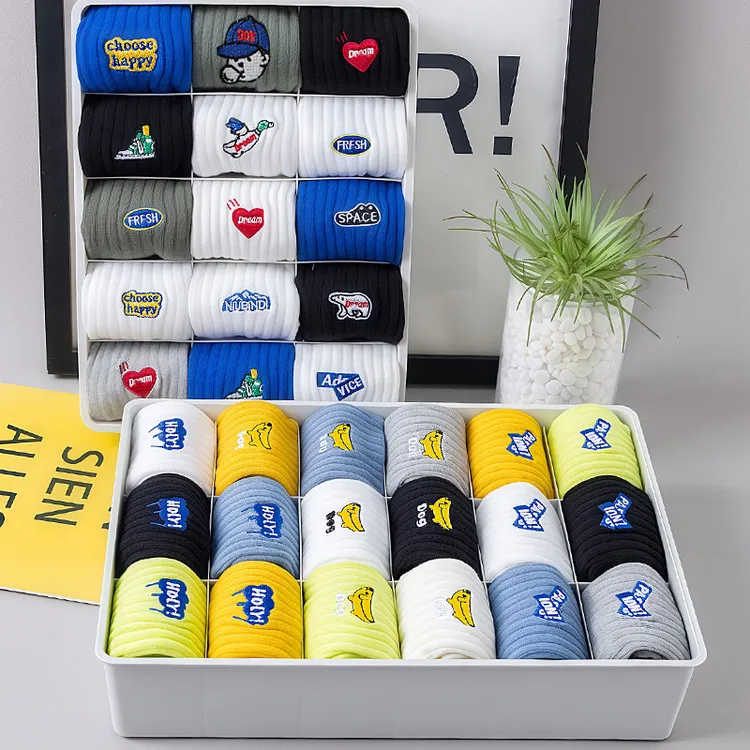 袜子男款纯棉中筒100%全棉运动秋冬款青少年学生跑步大码新疆棉袜