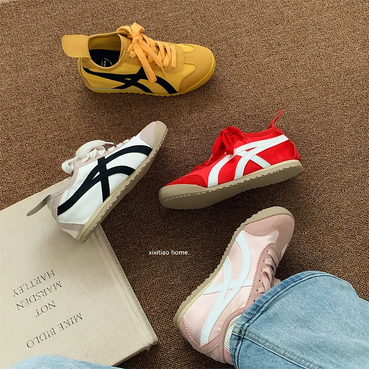 细细条 小众内增高德训鞋女秋冬学生休闲运动阿甘鞋户外百搭板鞋