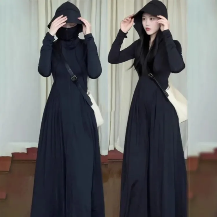 防晒长款防晒衣全身女2025夏季新款女款防晒服防紫外连衣裙收腰