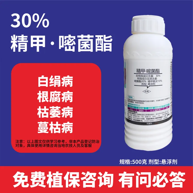 精甲嘧菌酯杀菌辣椒茄子番茄苦瓜白绢病根腐病茎基腐枯萎病蔓枯病