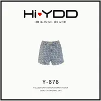 YDD•「Y-878」新款满花修身复古中高腰休闲牛仔短裤NZ-003