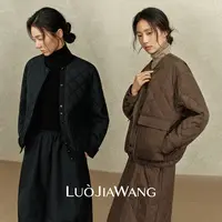 95鹅绒短款羽绒服LUOJIAWANG【女王菱格】