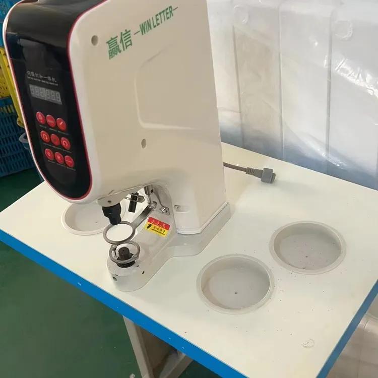 新款全自动防打手电脑打扣机818电动伺服大白扣四合铆钉打扣机