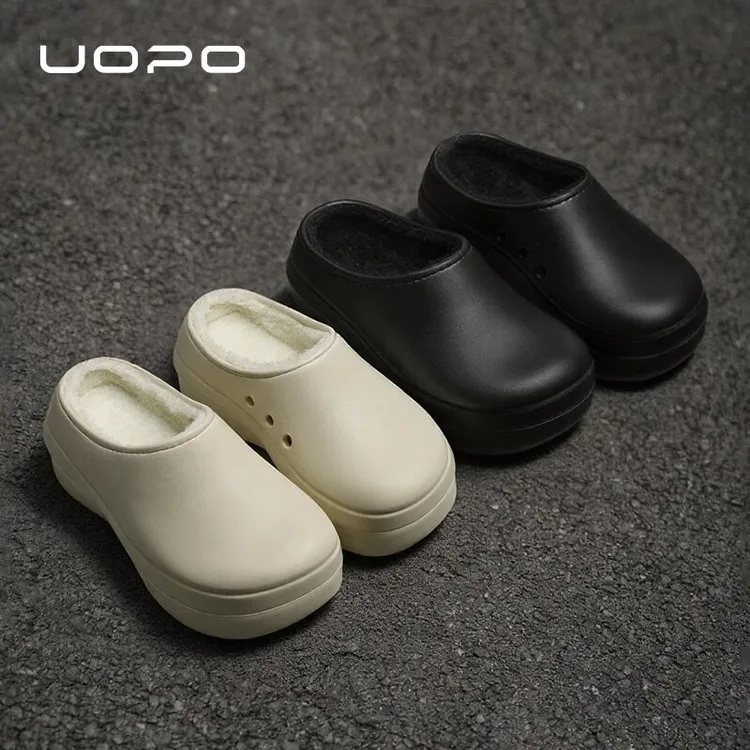 攸朴百搭透气包头拖极简风厚底秋冬季拖鞋半拖轻便居家包头街头风