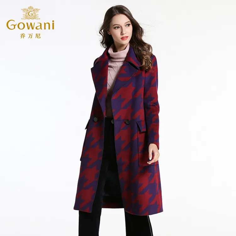 乔万尼冬季毛呢外套女中长款韩版新款修身宽松羊毛大衣EL4A566