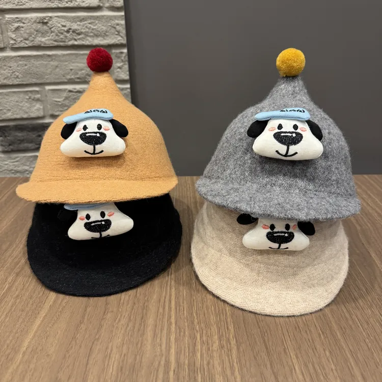 【可爱炸街】秋冬季韩版男女童可爱奶嘴鸭舌帽婴幼儿防风保暖马术帽