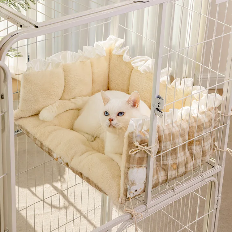 猫笼猫窝猫平台垫可固定冬季保暖冬天加厚猫咪垫子睡垫睡觉用秋冬