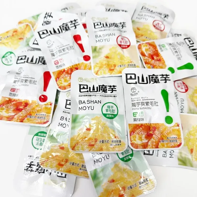 低脂魔芋爽素毛肚开袋即食休闲解馋小零食