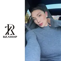 RZ定制款两色复古秋冬百搭半领羊毛衫