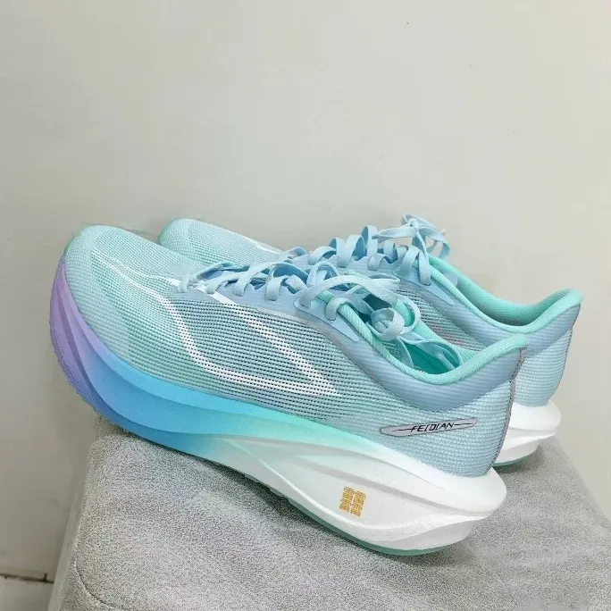 飞电5c棉花糖碳板跑鞋马拉松比赛跑步鞋竞速中学生体考体测运动鞋