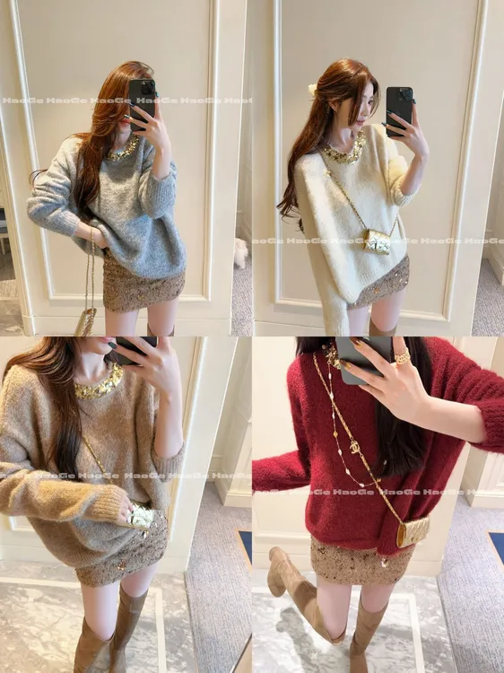 浩哥严选●金渐层JJD4MY8287毛衣预时尚秋冬显瘦百搭简版通勤设计