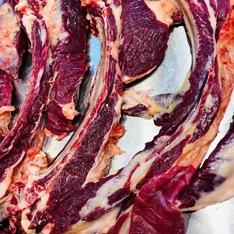 放养精品黄牛排骨5斤+老品种黑土猪肋条肉2斤