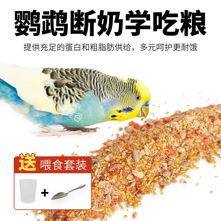 鹦鹉幼鸟断奶雏鸟学吃粮营养粮坚果谷子粮脱水蔬菜混合粮繁殖鸟粮