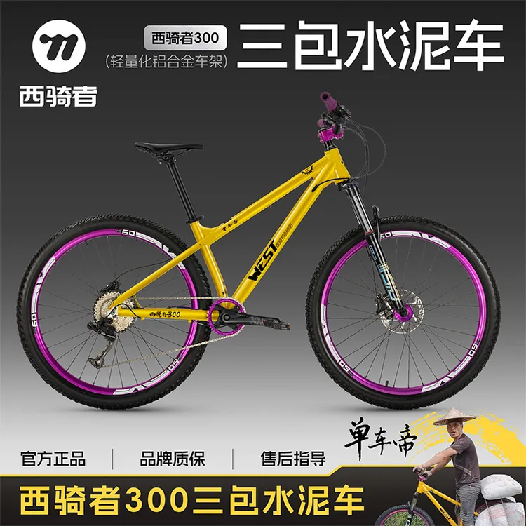 西骑者300三包水泥车土坡车代步通勤学生车网红单车帝联名款
