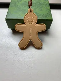 【姜饼人大号】头层牛皮包包钥匙挂件