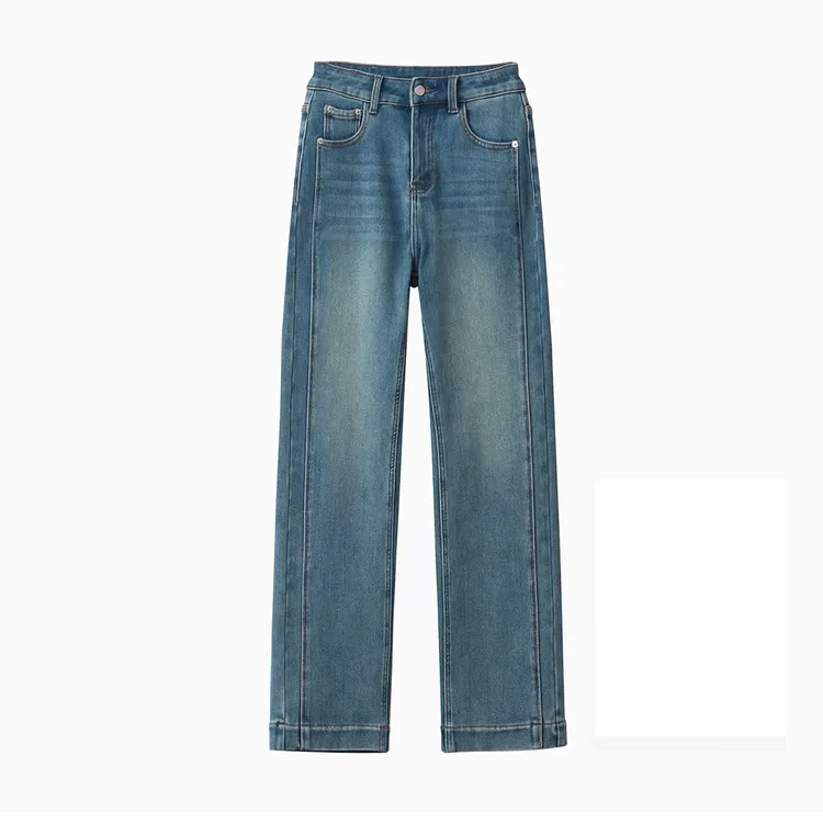 【竹竿裤】新四面弹单裤高腰弹力牛仔裤新款显瘦直筒裤女女款