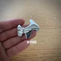 小狗鸭嘴夹欧美风耳钉小众配饰傣族风格小香风千金风法式