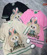 【蜜爷家】欧货设计感卡通T恤6011