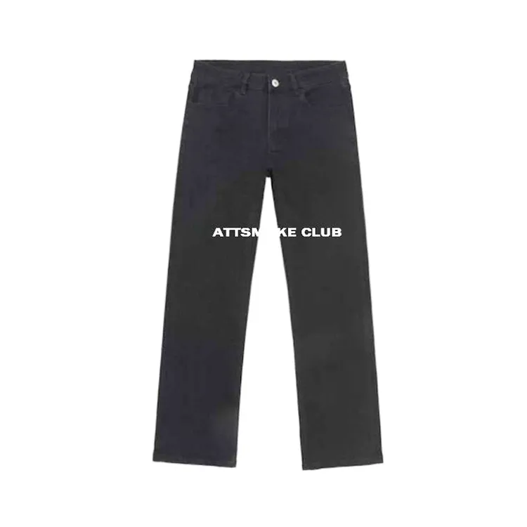 【线上商店】美式Cleanfit巴黎水洗灰2021m直筒牛仔裤vintage长裤