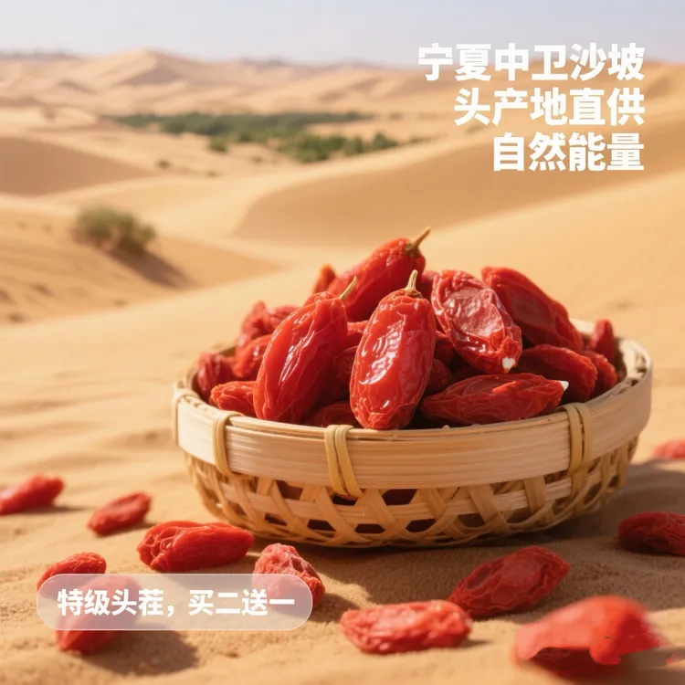 宁夏头茬特级大颗粒枸杞子免洗可泡水泡酒煲汤营养丰富