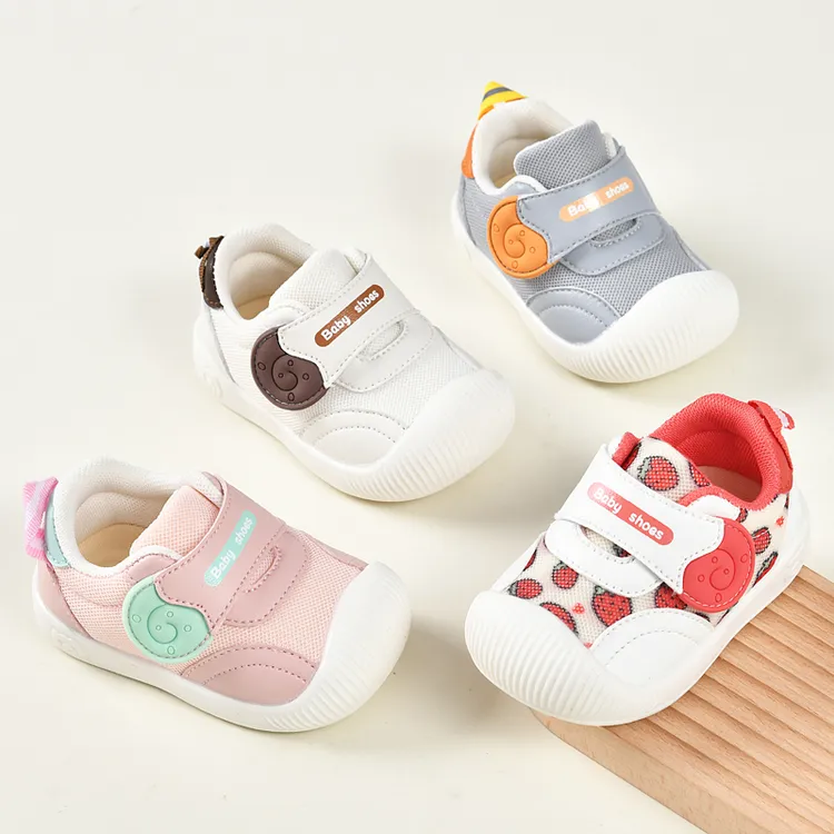 新款学步鞋机能鞋男宝鞋0-3岁春秋季女宝鞋子软底防滑防歪不变形