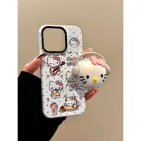 适用苹果iphone17promax耳机小猫16pro磁吸15ins支架14韩风手机壳