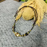 非金属玻璃吊坠 锁骨链女款手工编织绳子吊坠挂件民族风配饰-029