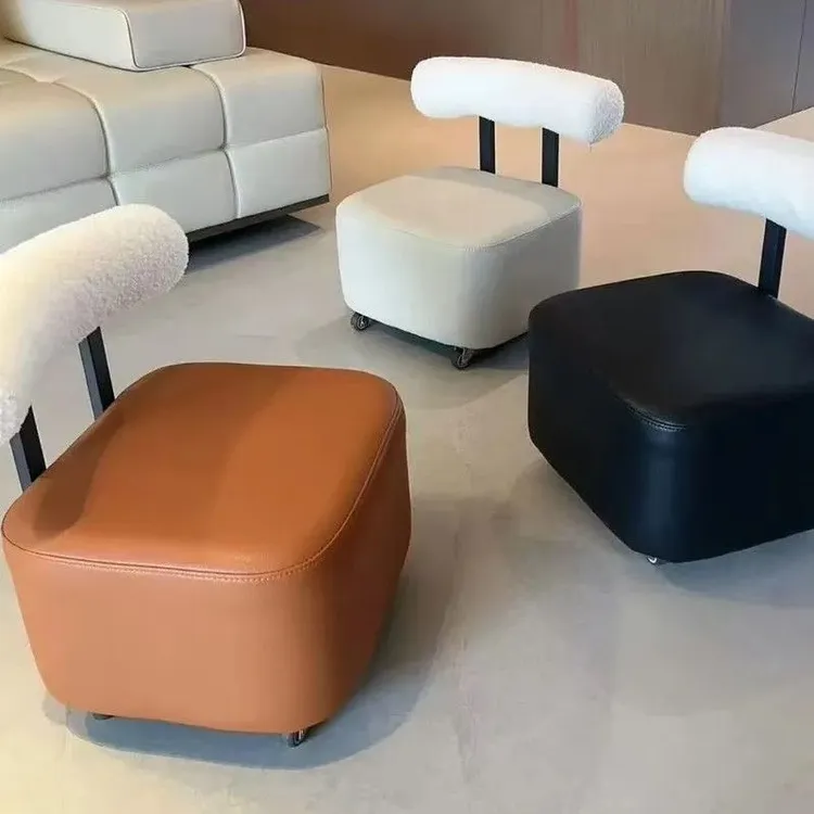 客厅旋转椅子万向轮溜溜凳换鞋凳儿童椅移动沙发家用滑轮矮溜溜椅