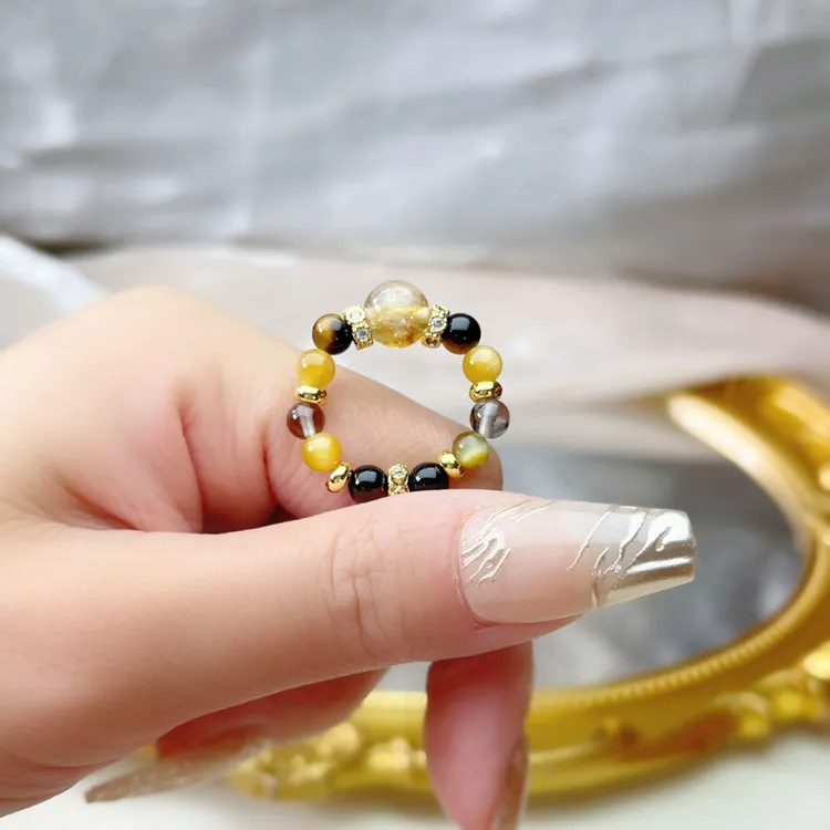 【金霸宝宝】戒指福利！超强珠宝感男女同款戴左手 黄水晶送礼佳品