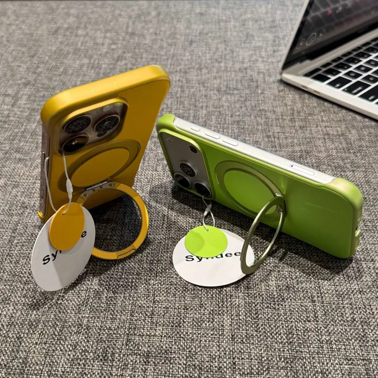 飞虎胜新款皮纹无边框磁吸支架适用iPhone17手机壳华为P70小米14