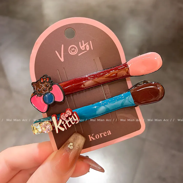 少女心甜美发夹刘海夹可爱百搭碎发夹新款时尚后脑勺一字夹头饰