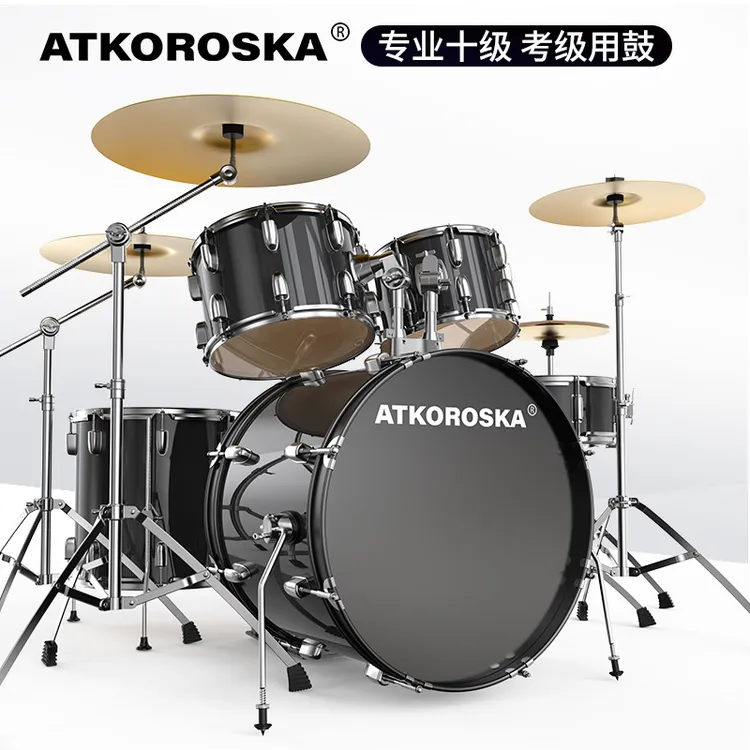 克罗恩顿架子鼓成人儿童自学家用爵士鼓5鼓4镲初学者练习专业演奏