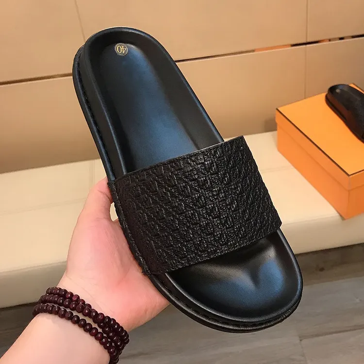 冠欧奥斯 拖鞋男夏季外穿新款真皮防滑沙滩鞋男士室外凉拖一字拖