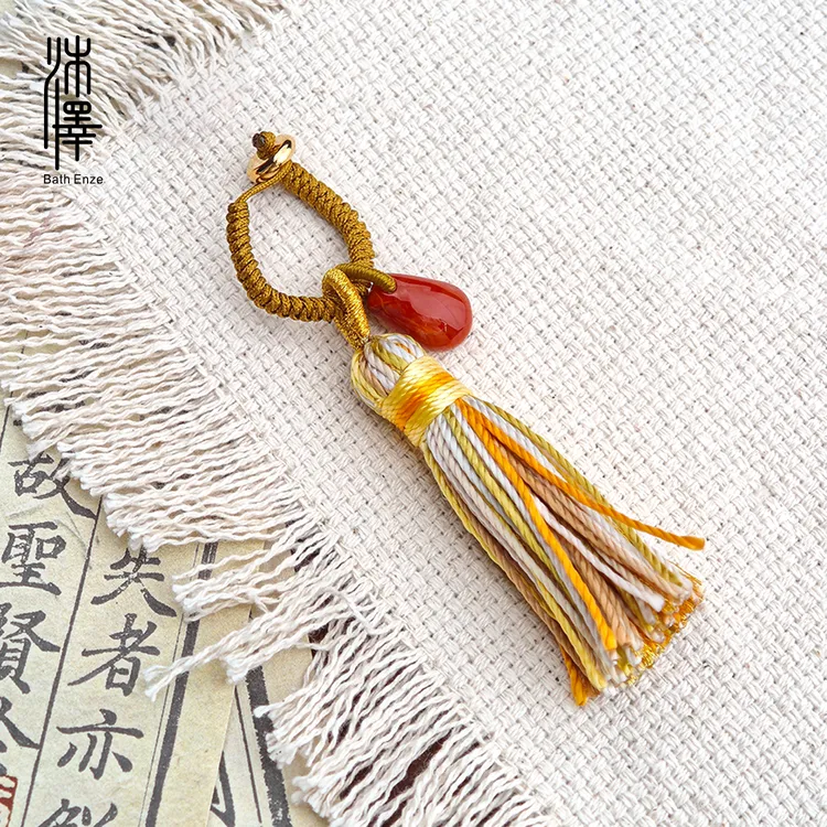 沐泽【一点红】原矿瓦西料牛血红火焰纹南红万能挂坠（多样性发其一）