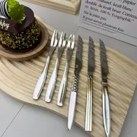 高奢款开刃水果刀甜品3刀3叉家用厨房必备轻奢现代高级【汤家限定】
