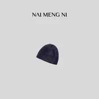 NMN王火火&港风时尚休闲纯色针织包头帽 28HH0020