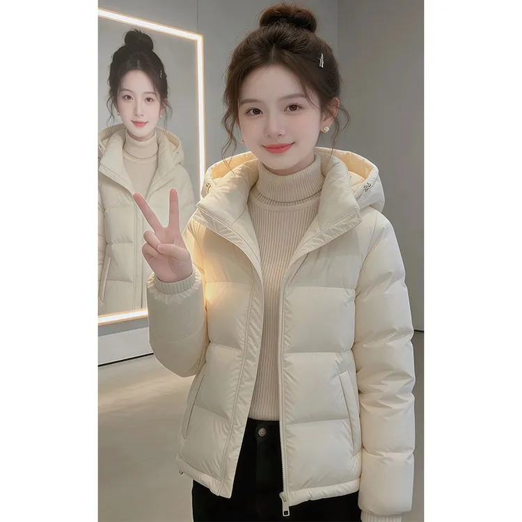 【冬日画廊】宽松极简风保暖显瘦棉服外套女2026冬季新款棉衣