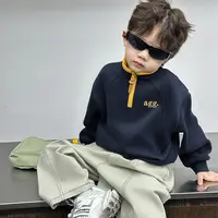 【主播推荐】【顾奈】儿童立领拼色拉链防风卫衣30081576