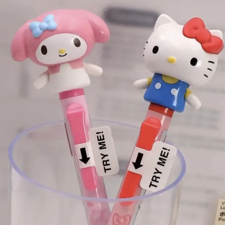 kt手臂可动的可爱Hellokitty美乐蒂库洛米玉桂狗创意笔自动送礼物