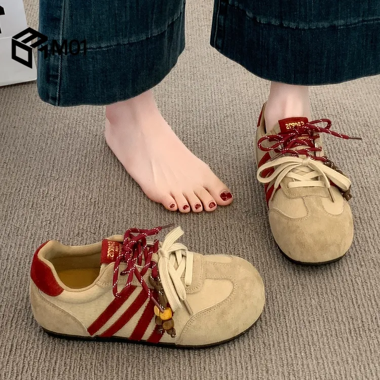M01复古德训鞋女款2025新款秋季经典巨好看休闲鞋子百搭阿甘女鞋