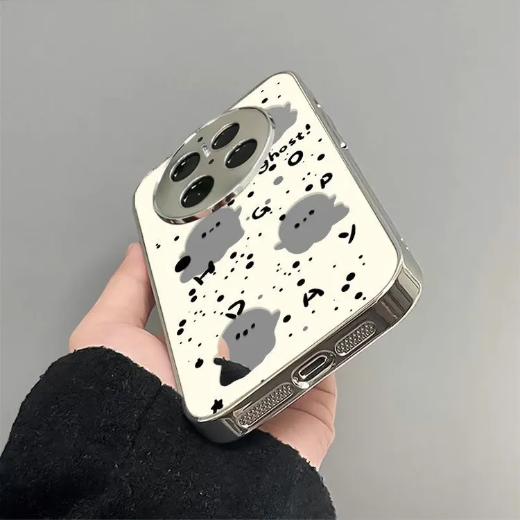 镂空小幽灵适用华为mate70手机壳卡通可爱HUAWEImate70pro全包女