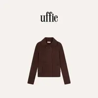 UFFIE于绘 绵羊毛贴袋针织开衫