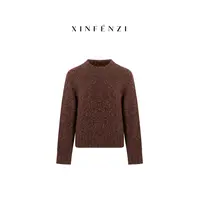 【醉相思】XINFENZI 高质丝羊绒混色夹花慵懒毛衣 51359