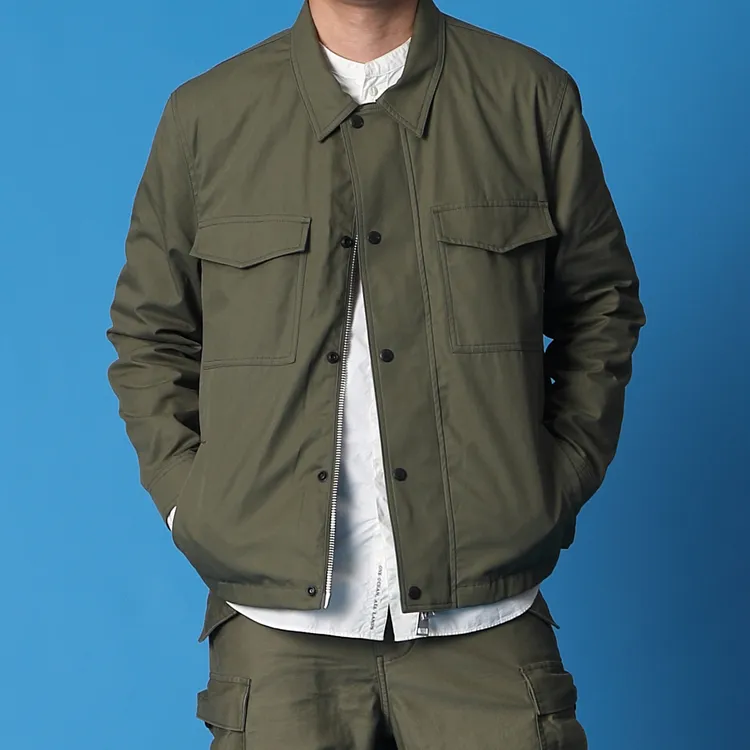 实年服工192纯棉质感工装夹克外套军绿户外风衣春秋休闲上衣潮男
