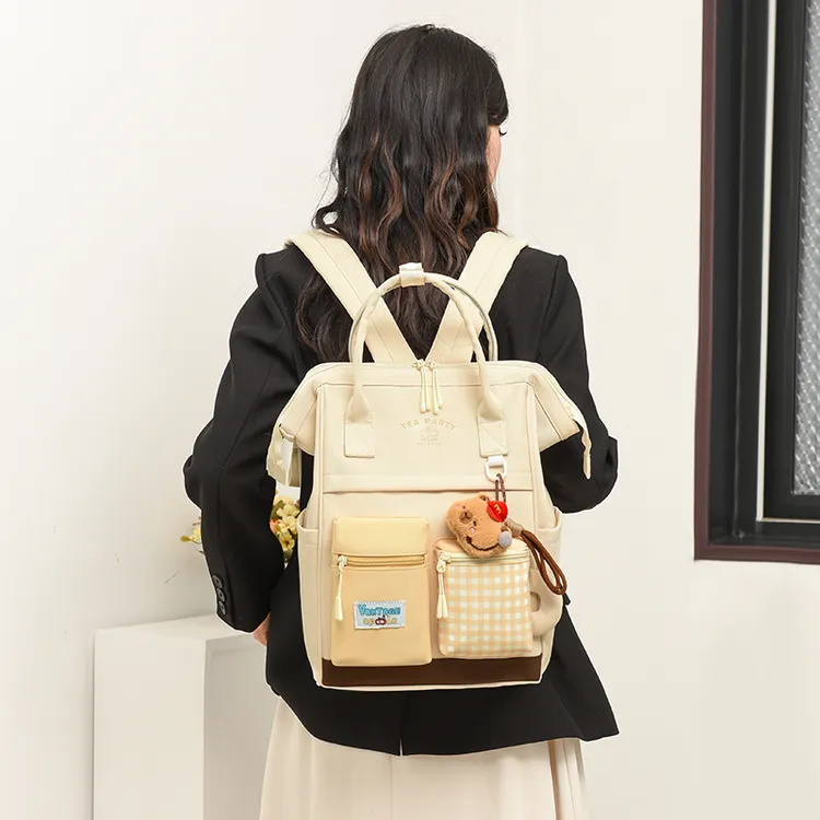 多功能大容量双肩包女可爱背包学生书包双肩包女款爆款2025新款